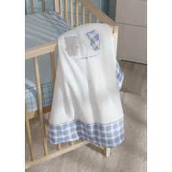Синьо одеяло за бебе