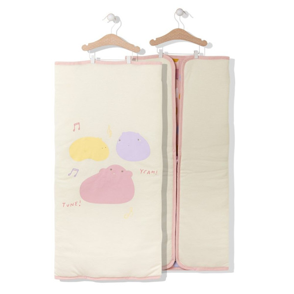 Розово бебешко одеялце с цип - Облаци