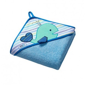 Бебешка кърпа с качулка ДЕЛФИН 100/100