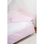 Бебешки спален комплект Air Mesh – Soft Pink, 3 части, 100х135 см