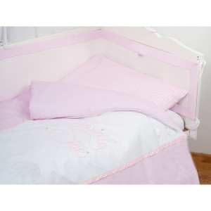 Бебешки спален комплект Air Mesh – Soft Pink, 3 части, 100х135 см