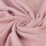 Бебешки спален комплект муселин с обиколник – Powder Pink, 3 части