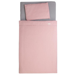 Бебешки спален комплект памучен муселин – Powder Pink, 2 части, 100х135 см