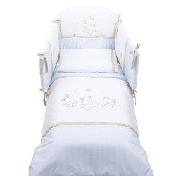 Бебешки спален комплект SWEET STAR Maxi – Blue, 5 части