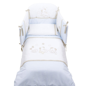 Бебешки спален комплект SWEET STAR Maxi – Blue, 5 части
