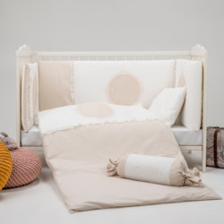 Бебешки спален комплект Royal Embroidery – Beige, 4 части, 100х150 см