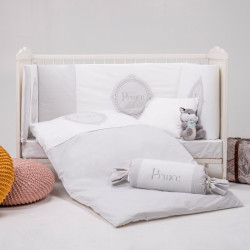 Бебешки спален комплект Royal Garden – Grey, 60х120 см
