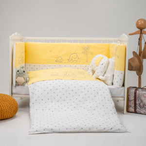 Бебешки спален комплект Royal Garden – Sunny Yellow, 60х120 см