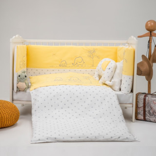 Бебешки спален комплект Royal Garden – Sunny Yellow, 60х120 см