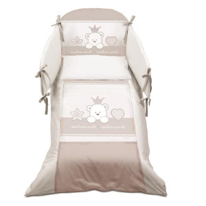 Бебешки спален комплект Baby Re – Dove Grey, 4 части