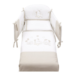 Детски спален комплект Sweet Star – Dove Grey, 4 части