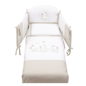 Детски спален комплект Sweet Star – Dove Grey, 4 части
