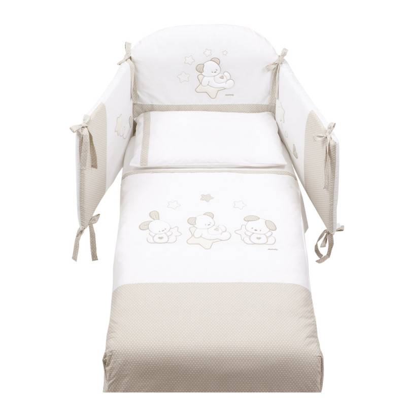 Детски спален комплект Sweet Star – Dove Grey, 4 части Детски спален комплект Sweet Star – Dove Grey, 4 части