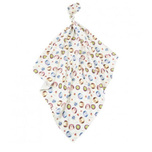 Бебешка пелена Бухал -  бамбук 30/30 см