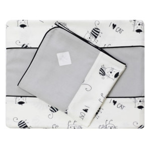 Спално бельо за бебе Коте - Бамбук