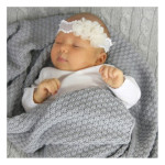 Луксозно бебешко одеяло Modern baby - сиво
