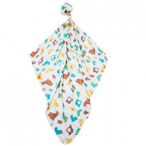 Бебешка пелена Yellow Birds - бамбук 30/30 см