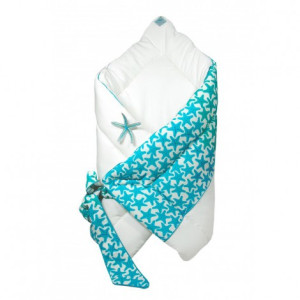 Порт за бебе Sea Stars - бамбук с водорасли 75/75 см