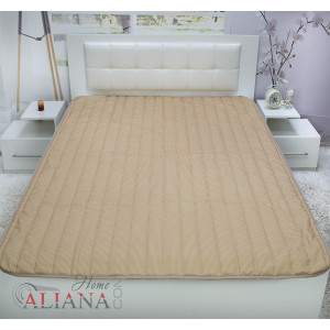 Светло кафяво покривало за легло 140/200