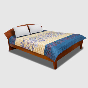 Микрофибърно шалте с флорална арнаментика Badet