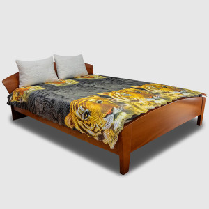 Микрофибърно шалте с арт дизайн Tiger