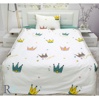 Детски спален комплект Корона на принцеса - Памучен сатен