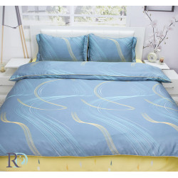 Луксозно спално бельо "Blue Waves"
