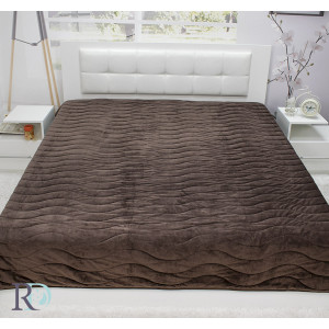 Плюшено покривало Меко Кафяво
