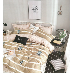 Дизайнерски спален комплект Кактусчета  - Памучен сатен