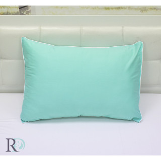 Калъфка за възглавница в цвят Аква - 100% памучен сатен 