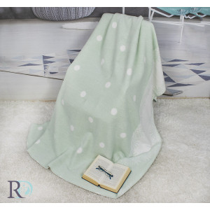 Двулицево одеяло Точици - 100% Памук