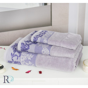 Микропамучна хавлиена кърпа Алания лилава Микропамучна хавлиена кърпа Алания лилава