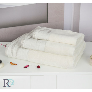 Микропамучна хавлиена кърпа в екрю Тони Микропамучна хавлиена кърпа в екрю Тони