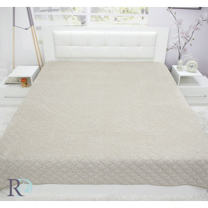 Луксозно плюшено покривало Гло Бежово