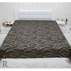 Стилно покривало за легло Дионис - кафяво