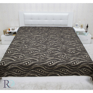 Стилно покривало за легло Дионис - кафяво