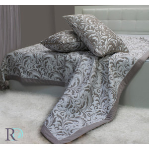 Памучно покривало за спалня Орнаменти кафяво