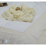 Опияняващо спално бельо Lux Sisi Shampagne - памучен сатен с дантела