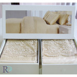 Модерен спален комплект с дантела Achinora Ivory
