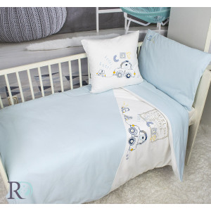 Бебешки спален комплект + Подарък завивка - Коли