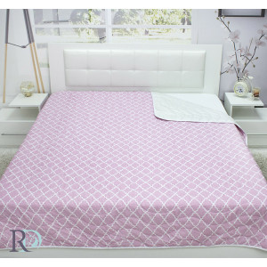 Тънка олекотена завивка Зора, розова - Памучен сатен