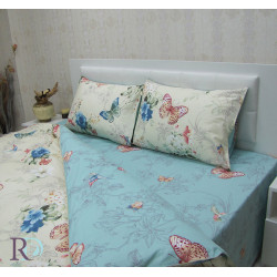 Красив спален комплект чаршафи Butterflies - фин памук