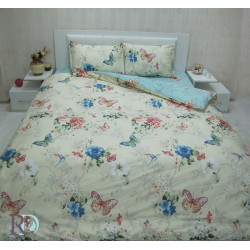 Красив спален комплект със завивка Butterflies - фин памук