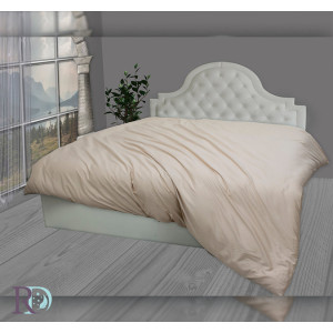 Памучен бежов плик за завивка с цип