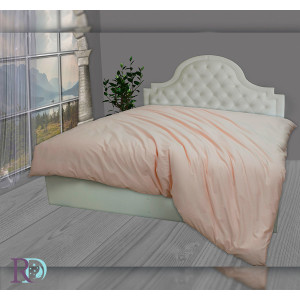 Памучен прасковен плик за завивка с цип