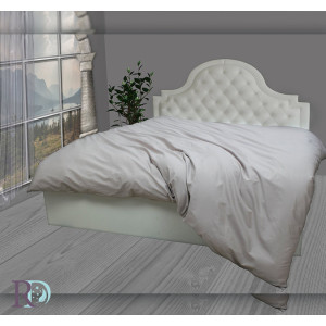 Памучен сив плик за завивка с цип