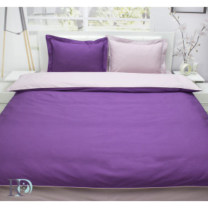 Спален комплект от памучен сатен с две лица в пепелно Спален комплект от памучен сатен с две лица в пепелно