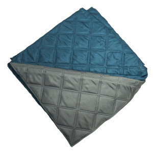 Микрофибърно шалте - синьо-сиво