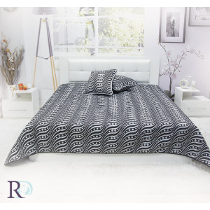 Жакардова кувертюра за спалня Мидланд Черно