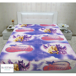 Детско шалте Barbie and Pony - памучен сатен